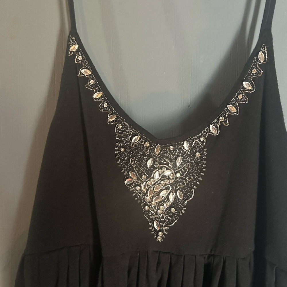 Vintage Rocawear Y2K Beaded Babydoll Cami Top Black Size L - Picture 10 of 11